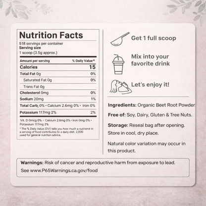 Versato™ Organic Beet Root Powder